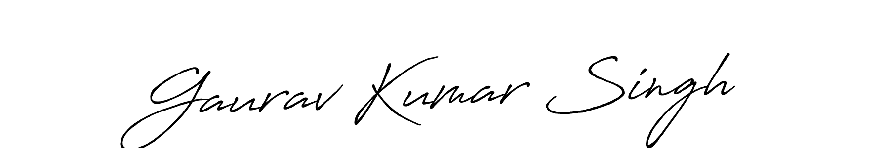 Gaurav Kumar Singh stylish signature style. Best Handwritten Sign (Antro_Vectra_Bolder) for my name. Handwritten Signature Collection Ideas for my name Gaurav Kumar Singh. Gaurav Kumar Singh signature style 7 images and pictures png