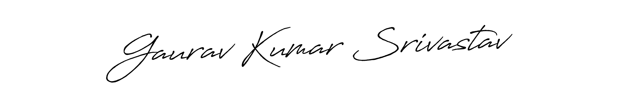 The best way (Antro_Vectra_Bolder) to make a short signature is to pick only two or three words in your name. The name Gaurav Kumar Srivastav include a total of six letters. For converting this name. Gaurav Kumar Srivastav signature style 7 images and pictures png