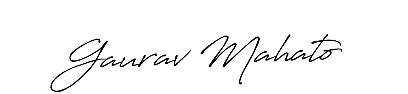 Make a short Gaurav Mahato signature style. Manage your documents anywhere anytime using Antro_Vectra_Bolder. Create and add eSignatures, submit forms, share and send files easily. Gaurav Mahato signature style 7 images and pictures png