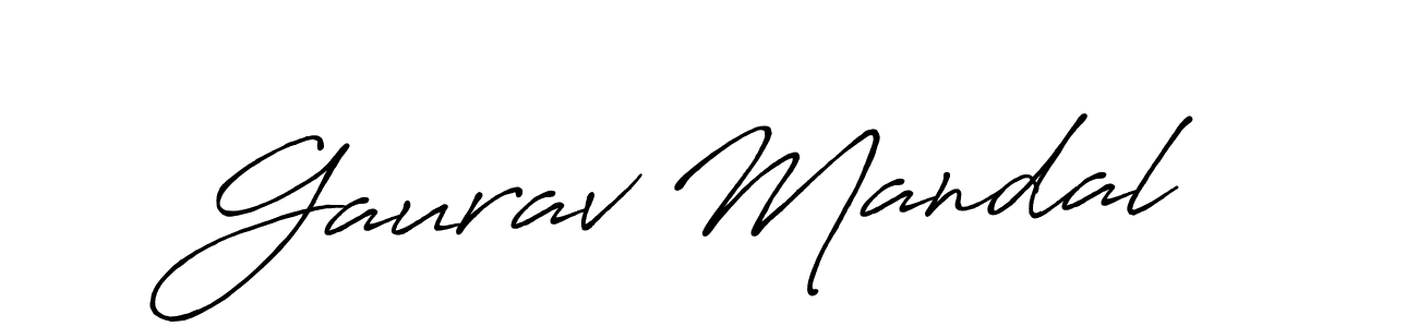 How to make Gaurav Mandal signature? Antro_Vectra_Bolder is a professional autograph style. Create handwritten signature for Gaurav Mandal name. Gaurav Mandal signature style 7 images and pictures png