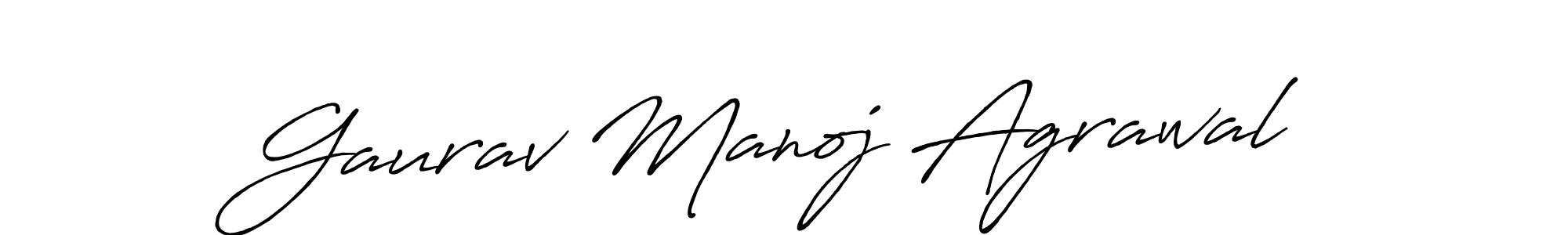 Make a short Gaurav Manoj Agrawal signature style. Manage your documents anywhere anytime using Antro_Vectra_Bolder. Create and add eSignatures, submit forms, share and send files easily. Gaurav Manoj Agrawal signature style 7 images and pictures png