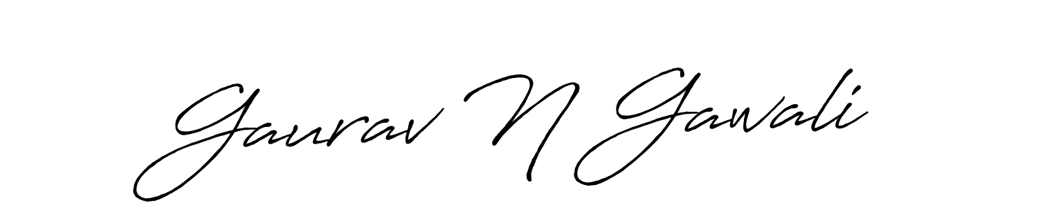 Antro_Vectra_Bolder is a professional signature style that is perfect for those who want to add a touch of class to their signature. It is also a great choice for those who want to make their signature more unique. Get Gaurav N Gawali name to fancy signature for free. Gaurav N Gawali signature style 7 images and pictures png