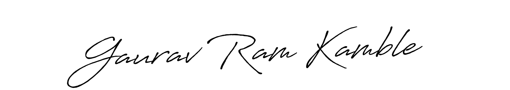 This is the best signature style for the Gaurav Ram Kamble name. Also you like these signature font (Antro_Vectra_Bolder). Mix name signature. Gaurav Ram Kamble signature style 7 images and pictures png