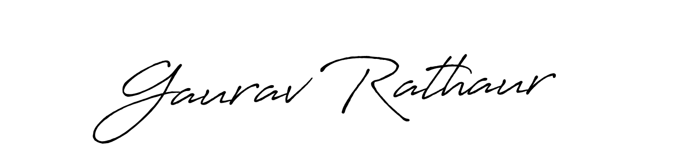 Gaurav Rathaur stylish signature style. Best Handwritten Sign (Antro_Vectra_Bolder) for my name. Handwritten Signature Collection Ideas for my name Gaurav Rathaur. Gaurav Rathaur signature style 7 images and pictures png