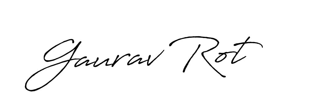 The best way (Antro_Vectra_Bolder) to make a short signature is to pick only two or three words in your name. The name Gaurav Rot include a total of six letters. For converting this name. Gaurav Rot signature style 7 images and pictures png