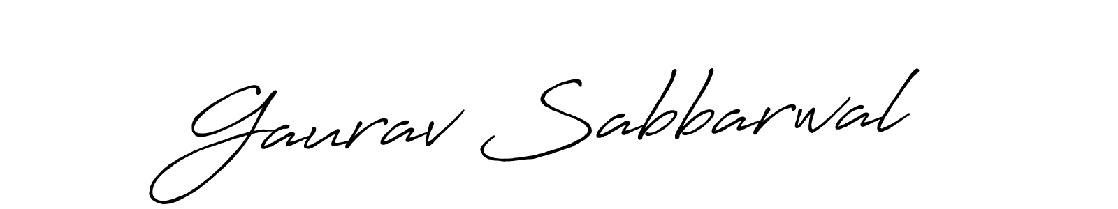 Use a signature maker to create a handwritten signature online. With this signature software, you can design (Antro_Vectra_Bolder) your own signature for name Gaurav Sabbarwal. Gaurav Sabbarwal signature style 7 images and pictures png