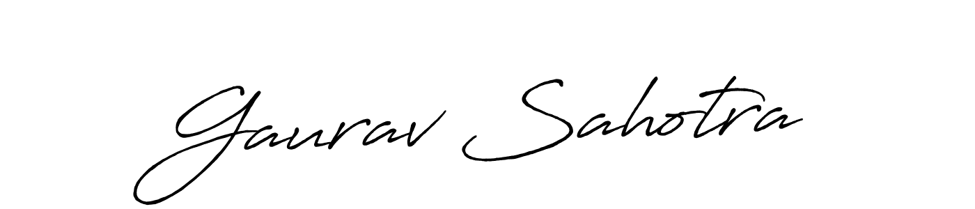 Similarly Antro_Vectra_Bolder is the best handwritten signature design. Signature creator online .You can use it as an online autograph creator for name Gaurav Sahotra. Gaurav Sahotra signature style 7 images and pictures png