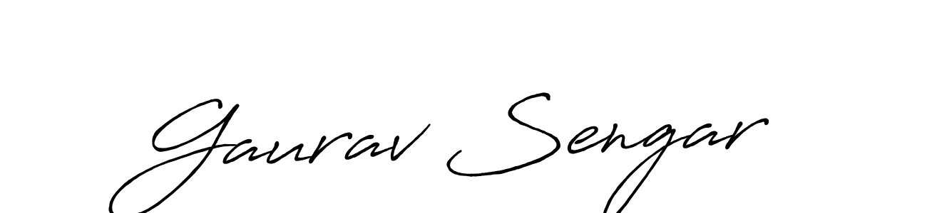 Antro_Vectra_Bolder is a professional signature style that is perfect for those who want to add a touch of class to their signature. It is also a great choice for those who want to make their signature more unique. Get Gaurav Sengar name to fancy signature for free. Gaurav Sengar signature style 7 images and pictures png