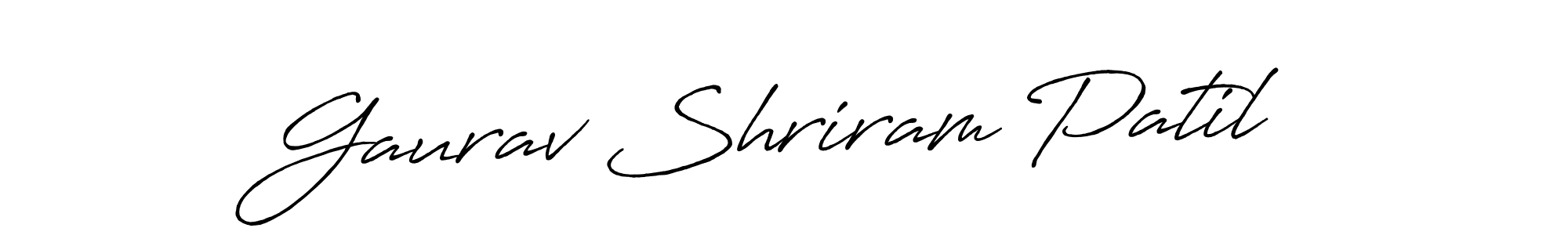 Use a signature maker to create a handwritten signature online. With this signature software, you can design (Antro_Vectra_Bolder) your own signature for name Gaurav Shriram Patil. Gaurav Shriram Patil signature style 7 images and pictures png