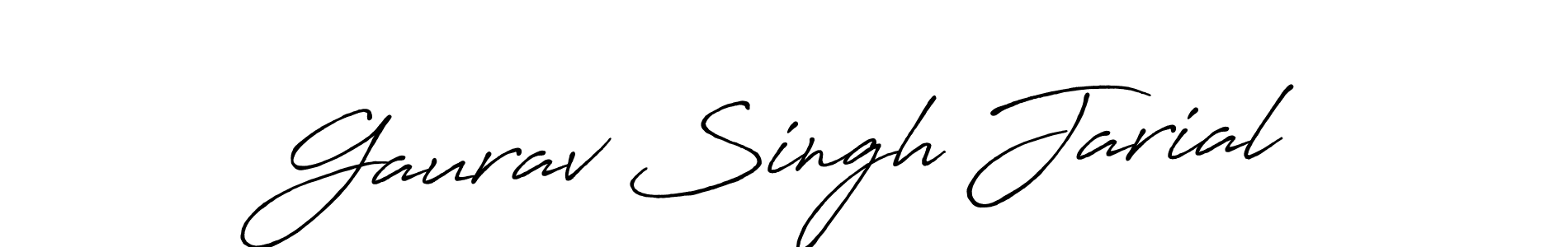 Design your own signature with our free online signature maker. With this signature software, you can create a handwritten (Antro_Vectra_Bolder) signature for name Gaurav Singh Jarial. Gaurav Singh Jarial signature style 7 images and pictures png