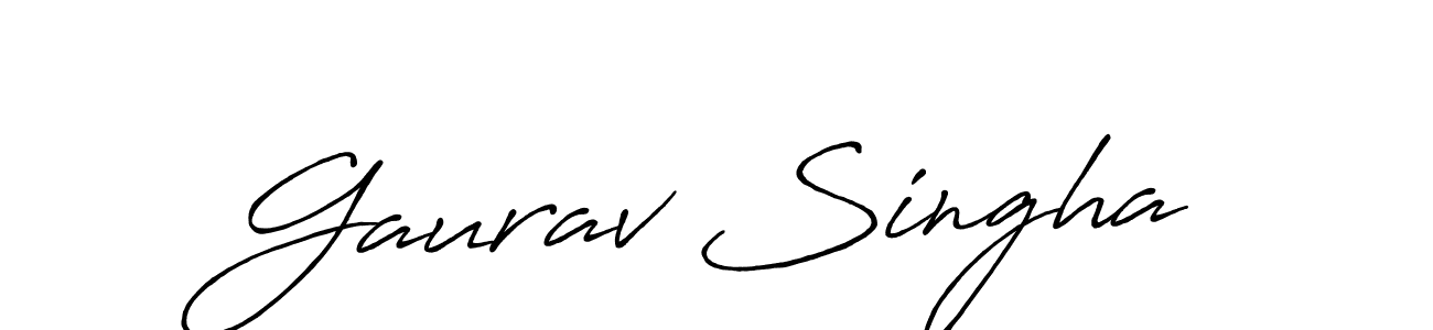 Best and Professional Signature Style for Gaurav Singha. Antro_Vectra_Bolder Best Signature Style Collection. Gaurav Singha signature style 7 images and pictures png