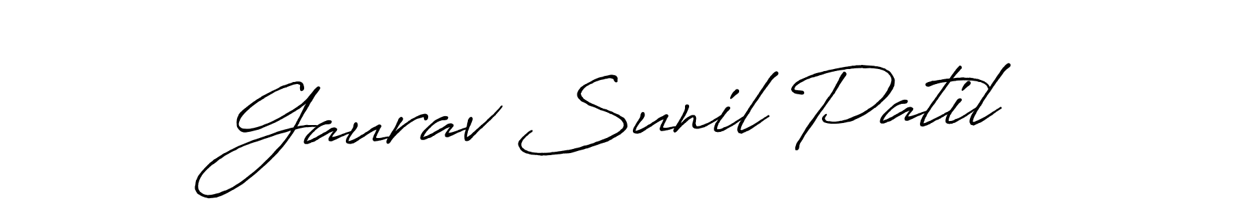 How to make Gaurav Sunil Patil signature? Antro_Vectra_Bolder is a professional autograph style. Create handwritten signature for Gaurav Sunil Patil name. Gaurav Sunil Patil signature style 7 images and pictures png