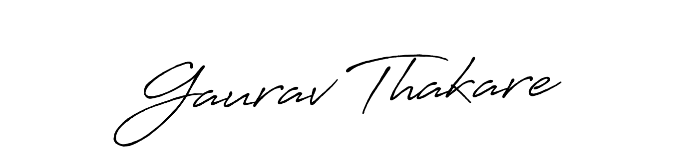 Also we have Gaurav Thakare name is the best signature style. Create professional handwritten signature collection using Antro_Vectra_Bolder autograph style. Gaurav Thakare signature style 7 images and pictures png