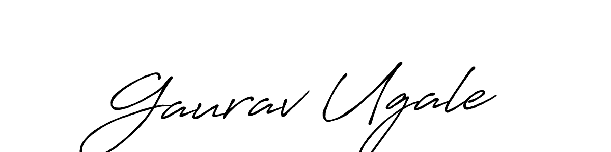 It looks lik you need a new signature style for name Gaurav Ugale. Design unique handwritten (Antro_Vectra_Bolder) signature with our free signature maker in just a few clicks. Gaurav Ugale signature style 7 images and pictures png