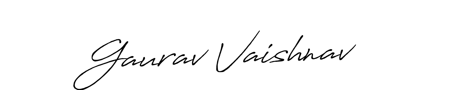 How to Draw Gaurav Vaishnav signature style? Antro_Vectra_Bolder is a latest design signature styles for name Gaurav Vaishnav. Gaurav Vaishnav signature style 7 images and pictures png