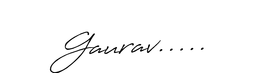 How to make Gaurav..... signature? Antro_Vectra_Bolder is a professional autograph style. Create handwritten signature for Gaurav..... name. Gaurav..... signature style 7 images and pictures png