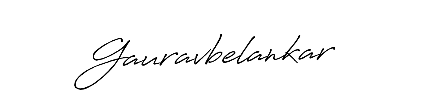 Also we have Gauravbelankar name is the best signature style. Create professional handwritten signature collection using Antro_Vectra_Bolder autograph style. Gauravbelankar signature style 7 images and pictures png