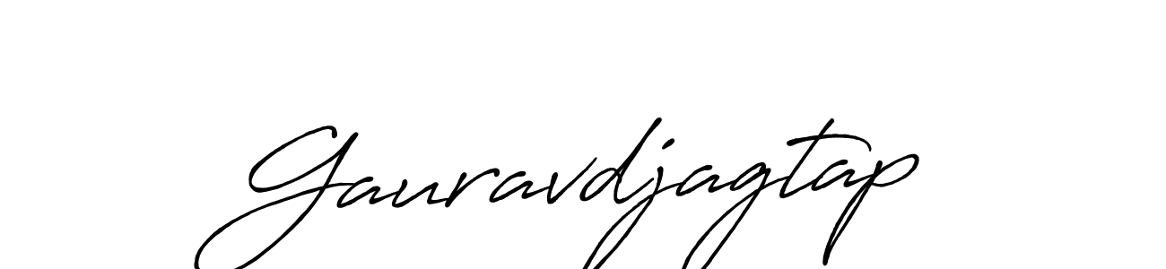 Create a beautiful signature design for name Gauravdjagtap. With this signature (Antro_Vectra_Bolder) fonts, you can make a handwritten signature for free. Gauravdjagtap signature style 7 images and pictures png