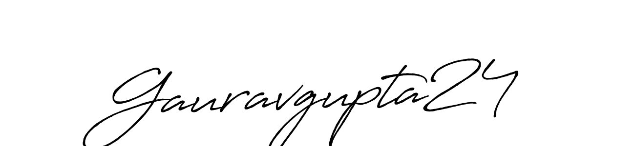 How to make Gauravgupta24 signature? Antro_Vectra_Bolder is a professional autograph style. Create handwritten signature for Gauravgupta24 name. Gauravgupta24 signature style 7 images and pictures png