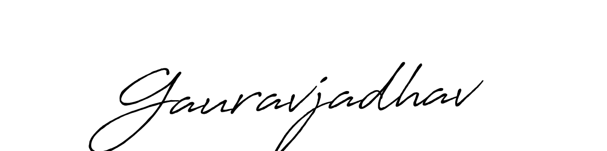 It looks lik you need a new signature style for name Gauravjadhav. Design unique handwritten (Antro_Vectra_Bolder) signature with our free signature maker in just a few clicks. Gauravjadhav signature style 7 images and pictures png
