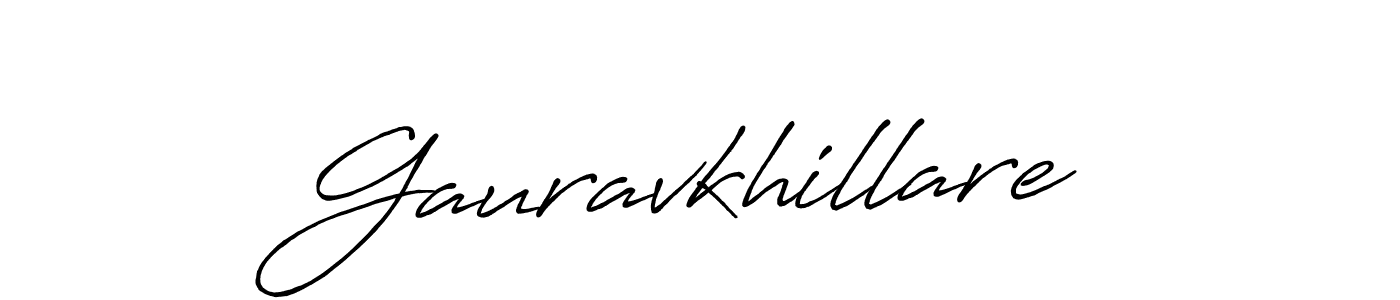 This is the best signature style for the Gauravkhillare name. Also you like these signature font (Antro_Vectra_Bolder). Mix name signature. Gauravkhillare signature style 7 images and pictures png