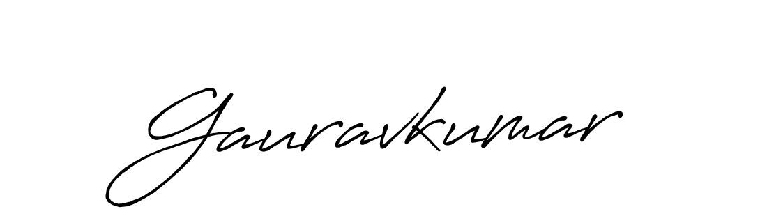Use a signature maker to create a handwritten signature online. With this signature software, you can design (Antro_Vectra_Bolder) your own signature for name Gauravkumar. Gauravkumar signature style 7 images and pictures png