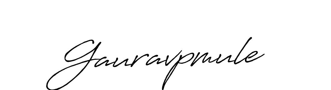 Create a beautiful signature design for name Gauravpmule. With this signature (Antro_Vectra_Bolder) fonts, you can make a handwritten signature for free. Gauravpmule signature style 7 images and pictures png