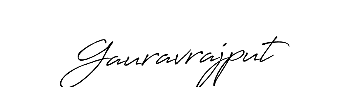 How to make Gauravrajput name signature. Use Antro_Vectra_Bolder style for creating short signs online. This is the latest handwritten sign. Gauravrajput signature style 7 images and pictures png