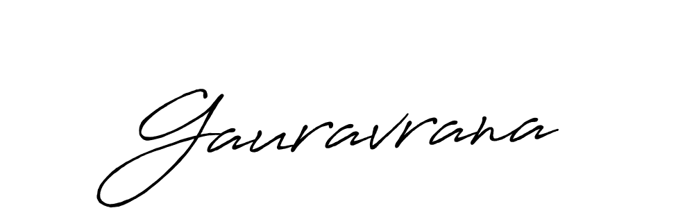 Gauravrana stylish signature style. Best Handwritten Sign (Antro_Vectra_Bolder) for my name. Handwritten Signature Collection Ideas for my name Gauravrana. Gauravrana signature style 7 images and pictures png