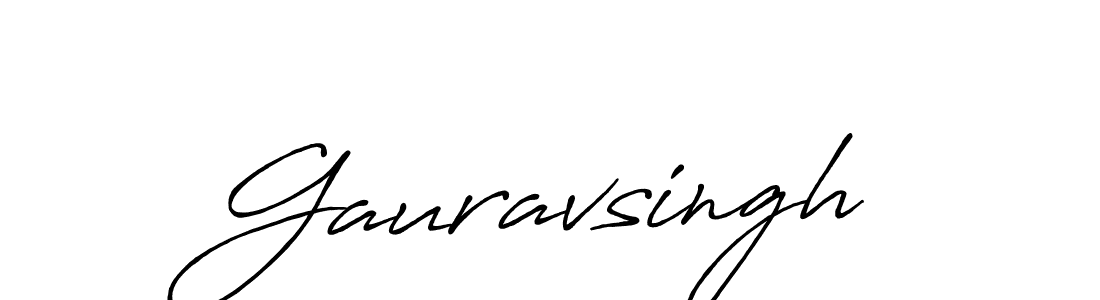 Use a signature maker to create a handwritten signature online. With this signature software, you can design (Antro_Vectra_Bolder) your own signature for name Gauravsingh. Gauravsingh signature style 7 images and pictures png
