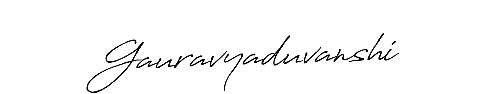 Make a beautiful signature design for name Gauravyaduvanshi. Use this online signature maker to create a handwritten signature for free. Gauravyaduvanshi signature style 7 images and pictures png