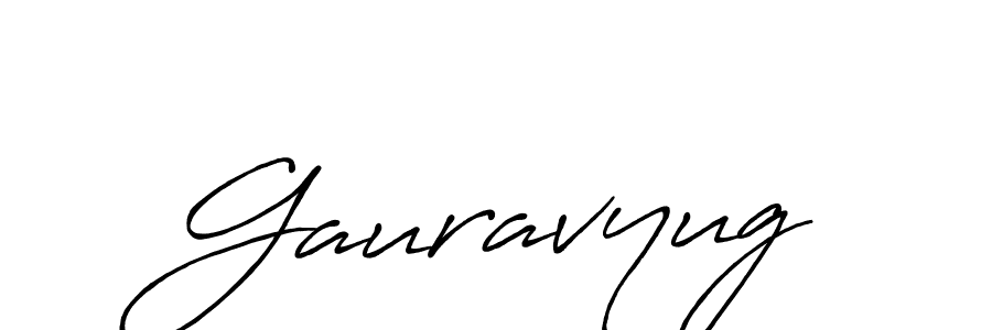 Design your own signature with our free online signature maker. With this signature software, you can create a handwritten (Antro_Vectra_Bolder) signature for name Gauravyug. Gauravyug signature style 7 images and pictures png