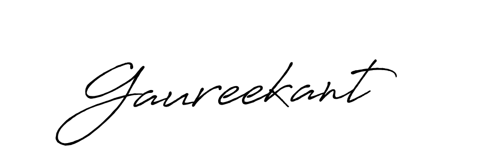 Make a beautiful signature design for name Gaureekant. With this signature (Antro_Vectra_Bolder) style, you can create a handwritten signature for free. Gaureekant signature style 7 images and pictures png