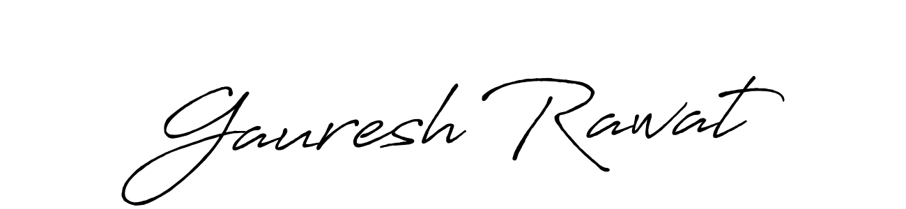 Make a short Gauresh Rawat signature style. Manage your documents anywhere anytime using Antro_Vectra_Bolder. Create and add eSignatures, submit forms, share and send files easily. Gauresh Rawat signature style 7 images and pictures png