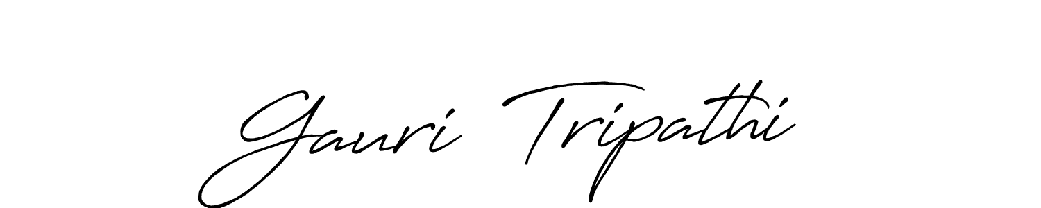 You should practise on your own different ways (Antro_Vectra_Bolder) to write your name (Gauri  Tripathi) in signature. don't let someone else do it for you. Gauri  Tripathi signature style 7 images and pictures png