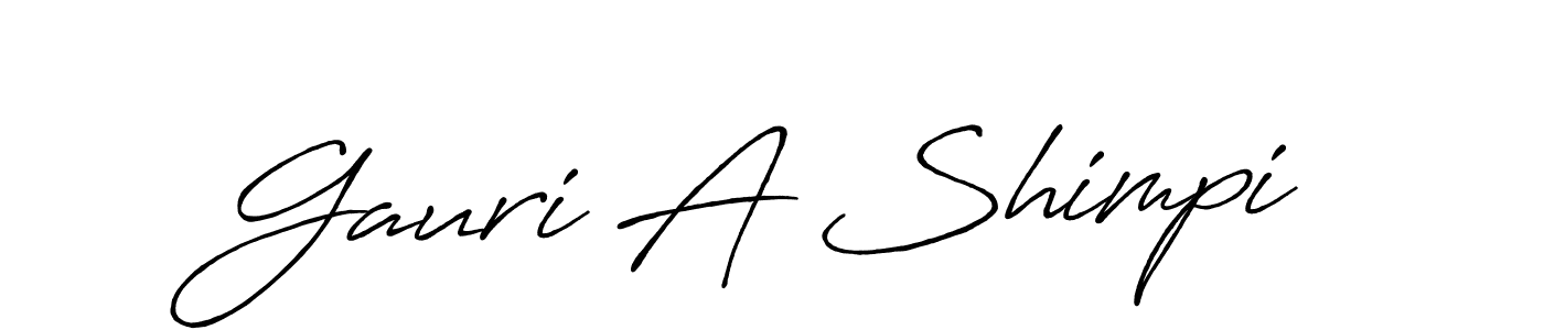 It looks lik you need a new signature style for name Gauri A Shimpi. Design unique handwritten (Antro_Vectra_Bolder) signature with our free signature maker in just a few clicks. Gauri A Shimpi signature style 7 images and pictures png