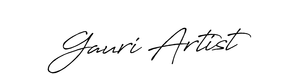 This is the best signature style for the Gauri Artist name. Also you like these signature font (Antro_Vectra_Bolder). Mix name signature. Gauri Artist signature style 7 images and pictures png