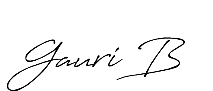 How to Draw Gauri B signature style? Antro_Vectra_Bolder is a latest design signature styles for name Gauri B. Gauri B signature style 7 images and pictures png