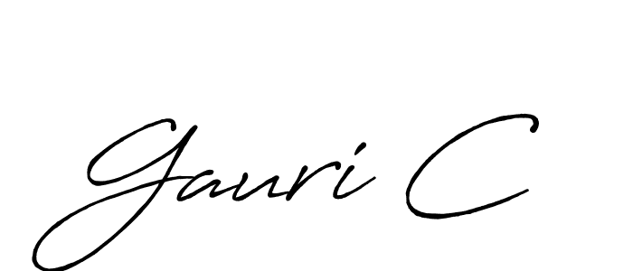 This is the best signature style for the Gauri C name. Also you like these signature font (Antro_Vectra_Bolder). Mix name signature. Gauri C signature style 7 images and pictures png