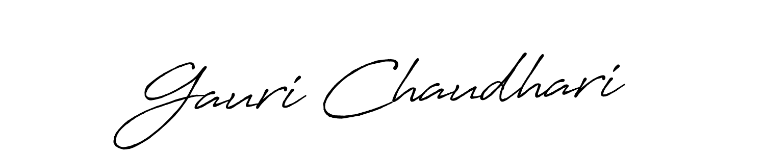 Antro_Vectra_Bolder is a professional signature style that is perfect for those who want to add a touch of class to their signature. It is also a great choice for those who want to make their signature more unique. Get Gauri Chaudhari name to fancy signature for free. Gauri Chaudhari signature style 7 images and pictures png