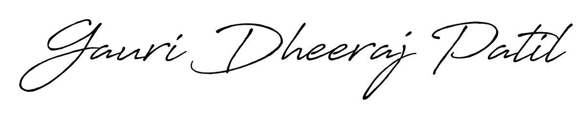 Design your own signature with our free online signature maker. With this signature software, you can create a handwritten (Antro_Vectra_Bolder) signature for name Gauri Dheeraj Patil. Gauri Dheeraj Patil signature style 7 images and pictures png