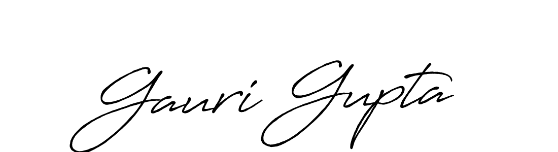 The best way (Antro_Vectra_Bolder) to make a short signature is to pick only two or three words in your name. The name Gauri Gupta include a total of six letters. For converting this name. Gauri Gupta signature style 7 images and pictures png