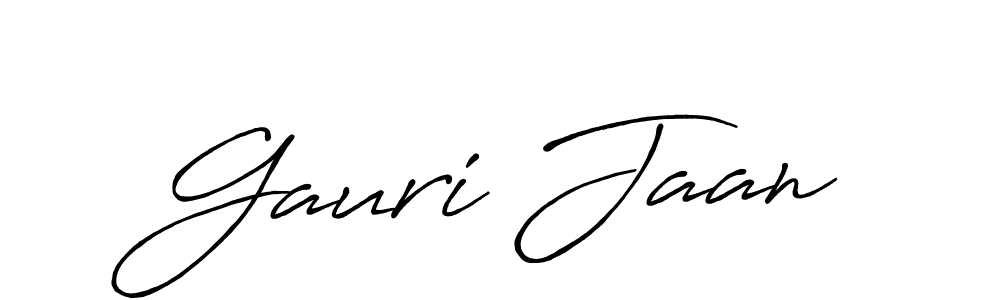 Also You can easily find your signature by using the search form. We will create Gauri Jaan name handwritten signature images for you free of cost using Antro_Vectra_Bolder sign style. Gauri Jaan signature style 7 images and pictures png