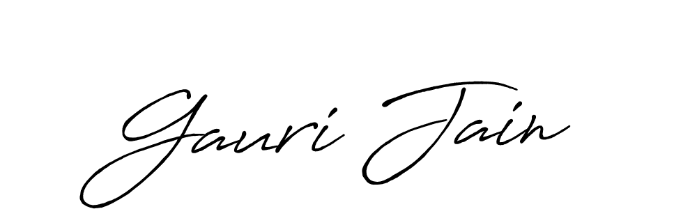 This is the best signature style for the Gauri Jain name. Also you like these signature font (Antro_Vectra_Bolder). Mix name signature. Gauri Jain signature style 7 images and pictures png