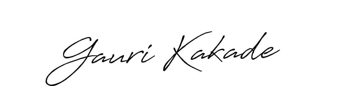 Make a short Gauri Kakade signature style. Manage your documents anywhere anytime using Antro_Vectra_Bolder. Create and add eSignatures, submit forms, share and send files easily. Gauri Kakade signature style 7 images and pictures png