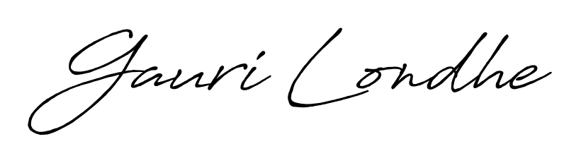 Practice writing Gauri Londhe with the flow of Antro_Vectra_Bolder lettering. A fantastic source of inspiration for developing your personal signature style. Gauri Londhe signature style 7 images and pictures png