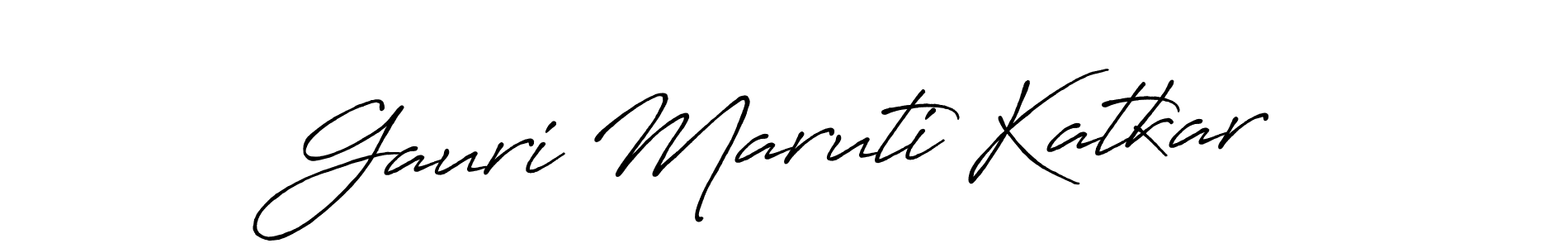 Design your own signature with our free online signature maker. With this signature software, you can create a handwritten (Antro_Vectra_Bolder) signature for name Gauri Maruti Katkar. Gauri Maruti Katkar signature style 7 images and pictures png