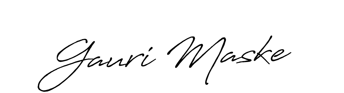 Antro_Vectra_Bolder is a professional signature style that is perfect for those who want to add a touch of class to their signature. It is also a great choice for those who want to make their signature more unique. Get Gauri Maske name to fancy signature for free. Gauri Maske signature style 7 images and pictures png
