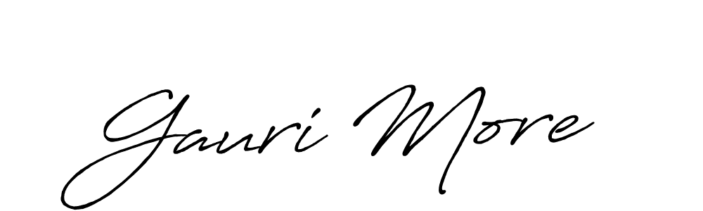 You can use this online signature creator to create a handwritten signature for the name Gauri More. This is the best online autograph maker. Gauri More signature style 7 images and pictures png