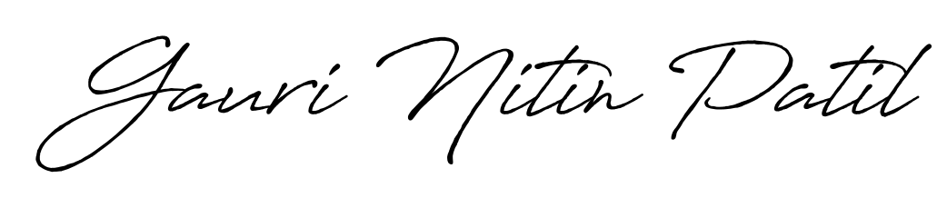 Quickly download Gauri Nitin Patil name signature in high-resolution PNG using Antro_Vectra_Bolder style. Ready to insert into PDFs and online applications. Gauri Nitin Patil signature style 7 images and pictures png